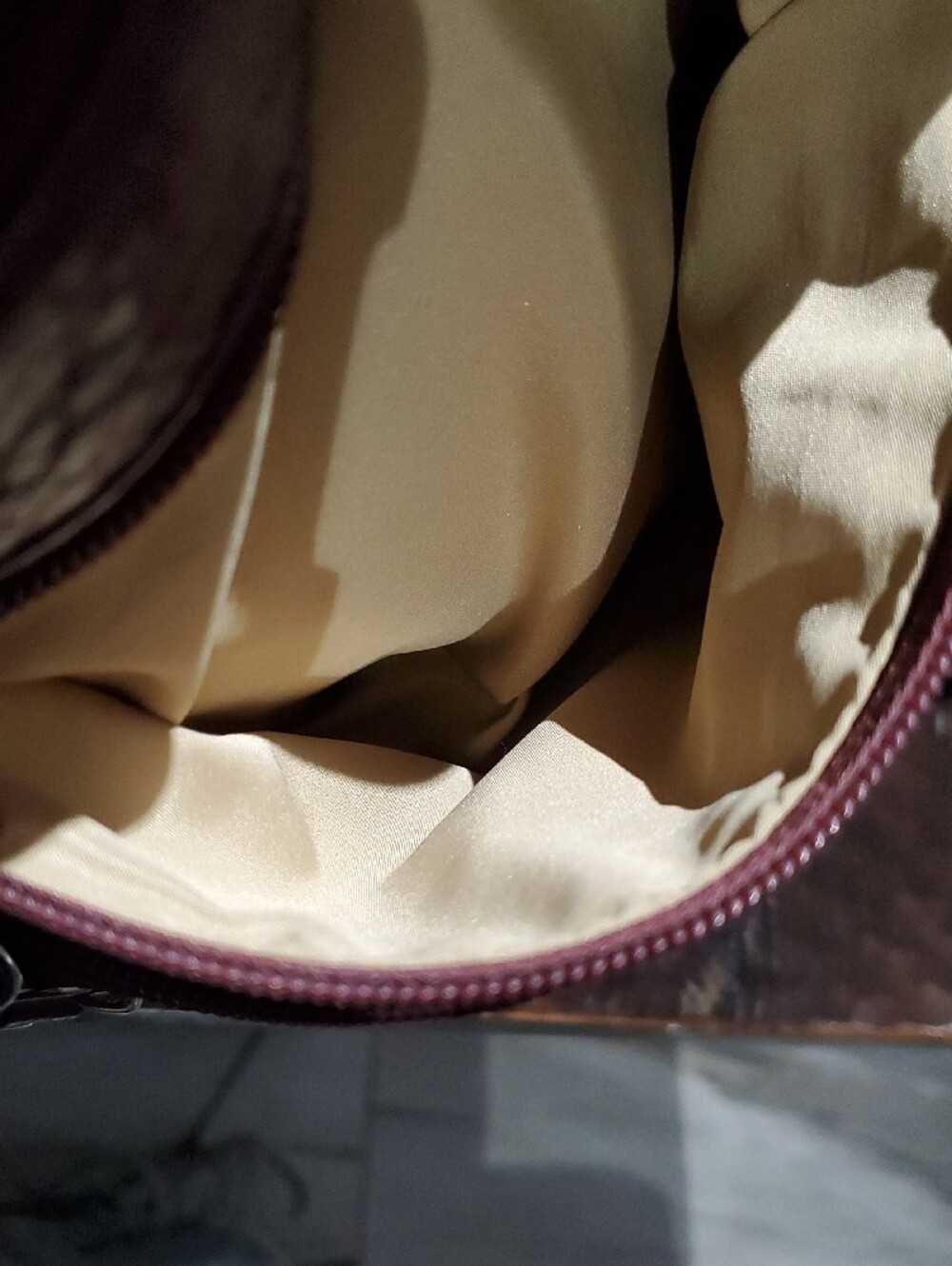 Giani Bernini Plum Textured Leather Crossbody with Logo Medallion Casual Vacay - Picture 12 of 14